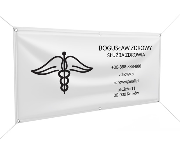 Symbol znany i widoczny z daleka, Medycyna, Służba zdrowia - Banery Netprint szablony online