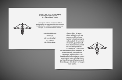 Dużo miejsca na ważną treść, Medycyna, Służba zdrowia - Ulotki Netprint