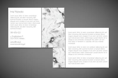 Marmur przyciąga uwagę, Budownictwo, Usługi kamieniarskie - Ulotki Netprint