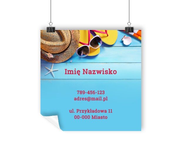 Słoneczny plakat na zamówienie, Turystyka, Hotel, Motel, Pensjonat - Plakaty Wielkoformatowe Netprint szablony online