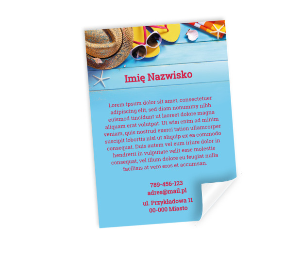 Sprytna gra kolorami, Turystyka, Hotel, Motel, Pensjonat - Plakaty Netprint szablony online