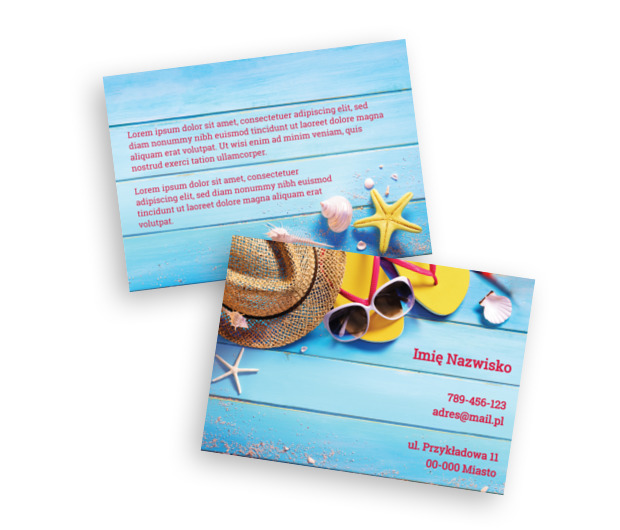 Wakacyjny klimat, wakacyjna energia, Turystyka, Hotel, Motel, Pensjonat - Ulotki Netprint szablony online