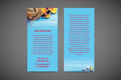 Dużo miejsca na grafikę i treść, Turystyka, Hotel, Motel, Pensjonat - Ulotki Netprint