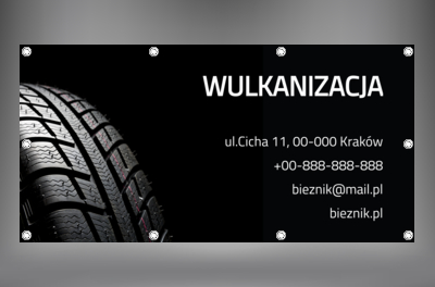 Reklamuj się z charakterem, Motoryzacja, Wulkanizacja - Banery Netprint