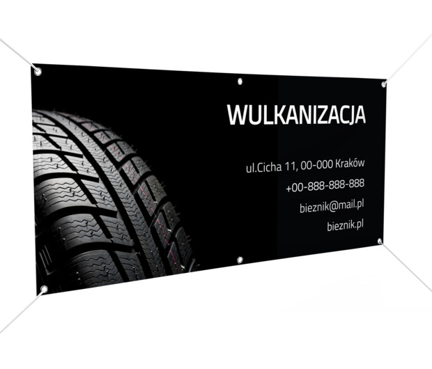 Reklamuj się z charakterem, Motoryzacja, Wulkanizacja - Banery Netprint szablony online