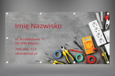 Pokaż klientom swój zawodowy świat, Budownictwo, Elektryk - Banery Netprint