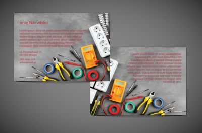 Świetna ekspozycja danych, Budownictwo, Elektryk - Ulotki Netprint