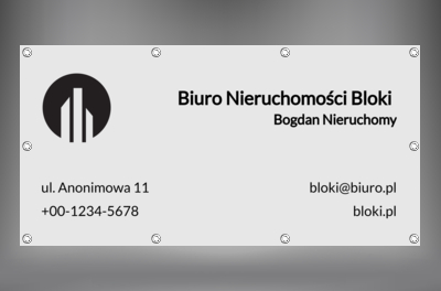 Reklama w terenie-ważna rzecz, Nieruchomość, Biuro nieruchomości - Banery Netprint