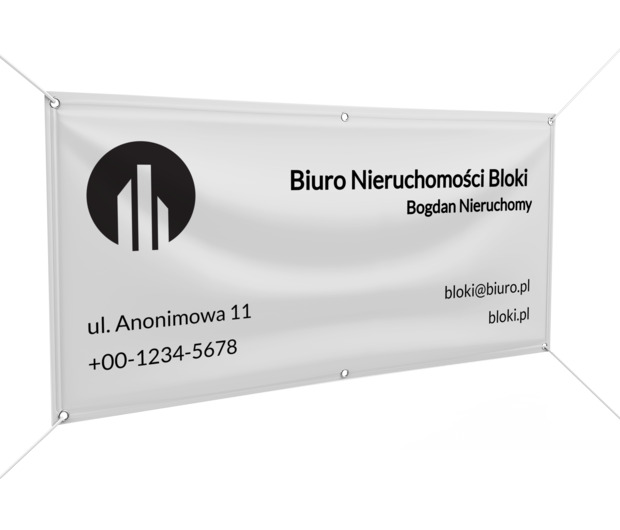 Reklama w terenie-ważna rzecz, Nieruchomość, Biuro nieruchomości - Banery Netprint szablony online