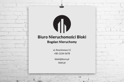 Wyeksponuj nazwę firmy, Nieruchomość, Biuro nieruchomości - Plakaty Wielkoformatowe Netprint