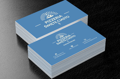 „Święta” pizzeria, Gastronomia, Pizzeria - Wizytówki Netprint
