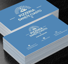 „Święta” pizzeria, Gastronomia, Pizzeria - Wizytówki Netprint