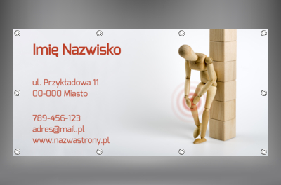 Skutecznie reklamuj się w terenie, Medycyna, Fizjoterapia - Banery Netprint