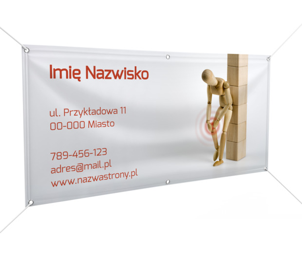 Skutecznie reklamuj się w terenie, Medycyna, Fizjoterapia - Banery Netprint szablony online