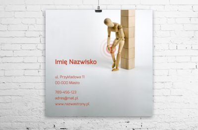 Zaprowadź pacjentów jak po nitce, Medycyna, Fizjoterapia - Plakaty Wielkoformatowe Netprint