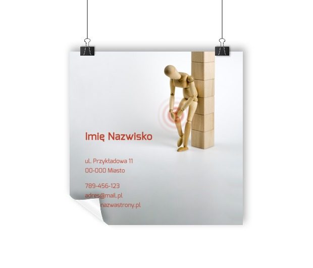 Zaprowadź pacjentów jak po nitce, Medycyna, Fizjoterapia - Plakaty Wielkoformatowe Netprint szablony online