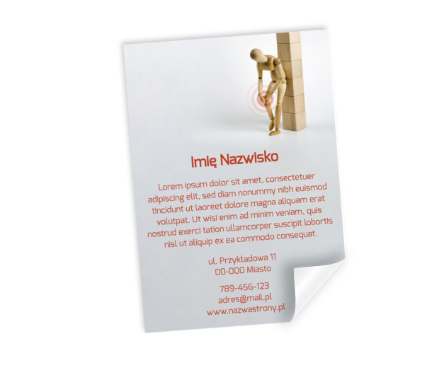 Profesjonalne usługi, profesjonalna reklama, Medycyna, Fizjoterapia - Plakaty Netprint szablony online