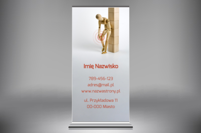 Większy format może więcej, Medycyna, Fizjoterapia - Roll-up Netprint