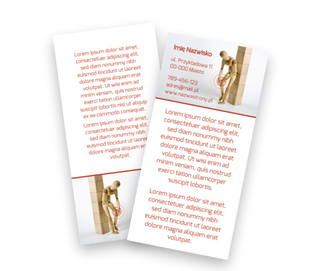 Ulotki wszędobylskie, Medycyna, Fizjoterapia - Ulotki Netprint szablony online