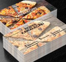 Pizza na stole, Gastronomia, Pizzeria - Wizytówki Netprint