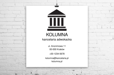 Szlachetny minimalizm, Prawo, Kancelaria adwokacka - Plakaty Wielkoformatowe Netprint