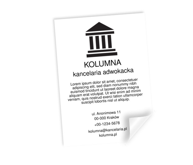 Prawnik, który zna się na modzie, Prawo, Kancelaria adwokacka - Plakaty Netprint szablony online