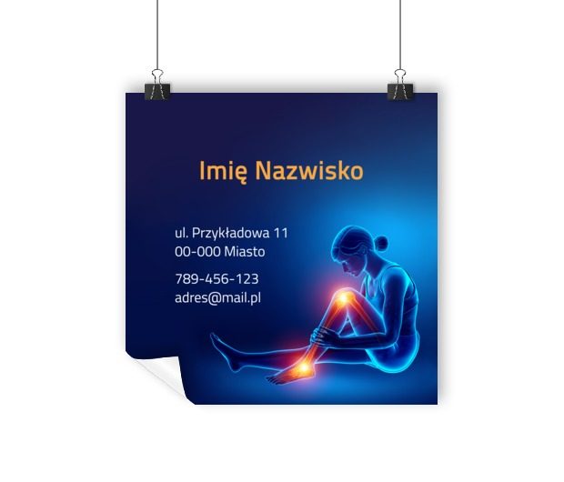 Daj się poznać w okolicy, Medycyna, Fizjoterapia - Plakaty Wielkoformatowe Netprint szablony online