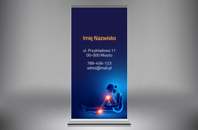 Nietypowa kolorystyka zwraca uwagę, Medycyna, Fizjoterapia - Roll-up Netprint