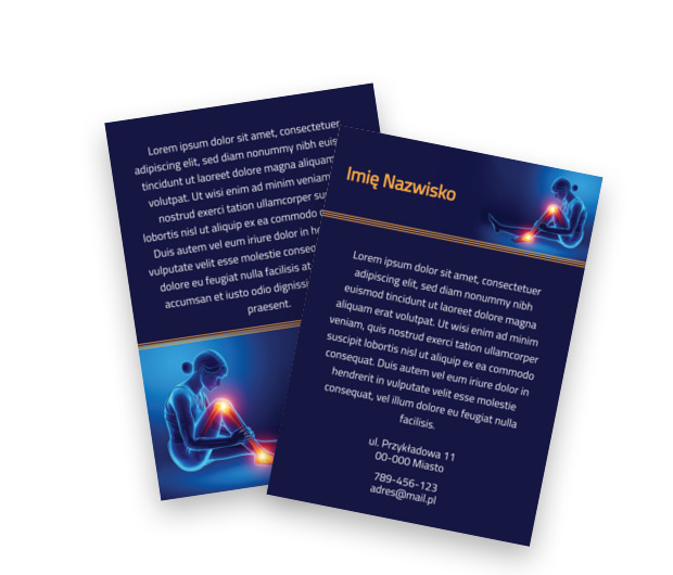 Przykuwaj wzrok detalem, Medycyna, Fizjoterapia - Ulotki Netprint szablony online