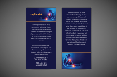 Odpowiednia sugestia i informacje, Medycyna, Fizjoterapia - Ulotki Netprint