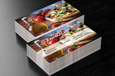 Włoski stół, Gastronomia, Pizzeria - Wizytówki Netprint