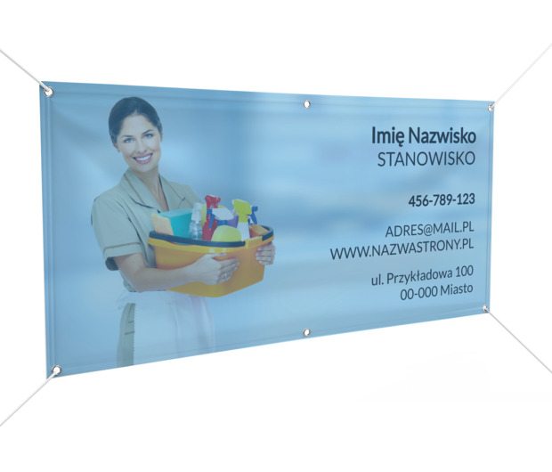 Skuteczna reklama lokalna , Usługi domowe, Firma sprzątająca - Banery Netprint szablony online