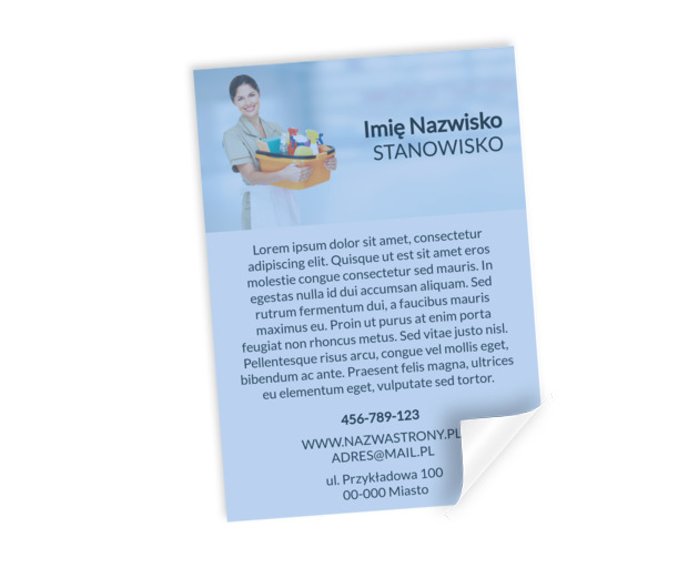 Gotowa do pracy, Usługi domowe, Firma sprzątająca - Plakaty Netprint szablony online