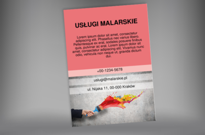 Ważna jest harmonia barw, Budownictwo, Usługi malarskie - Plakaty Netprint