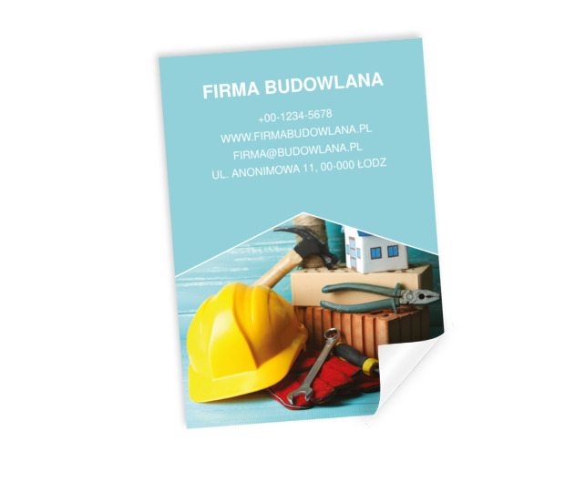 Kolor nadziei przed budową?, Budownictwo, Firma budowlana - Plakaty Netprint szablony online