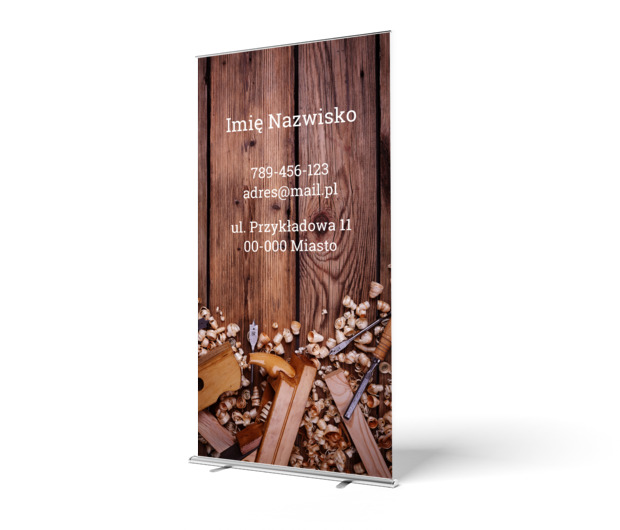 Pokaż wszystkim jak pracujesz, Budownictwo, Remont i wykończenia - Roll-up Netprint szablony online