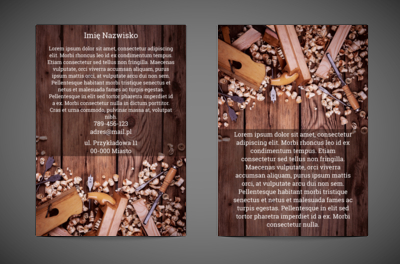 Drewno nie ma dla was tajemnic, Budownictwo, Remont Wykończenia - Ulotki Netprint