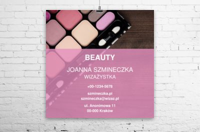 Widoczna symbioza barw, Zdrowie i uroda, Wizaż - Plakaty Wielkoformatowe Netprint