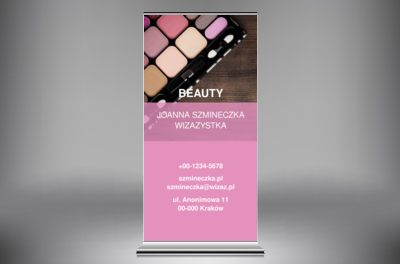 Reklama dla profesjonalistki, Zdrowie i uroda, Wizaż - Roll-up Netprint