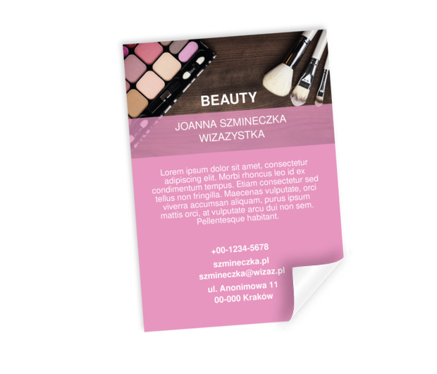 Z modą pod rękę, Zdrowie i uroda, Wizaż - Plakaty Netprint szablony online