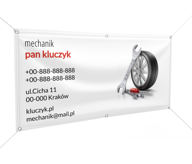 Jedyny taki w okolicy, Motoryzacja, Mechanik - Banery Netprint szablony online