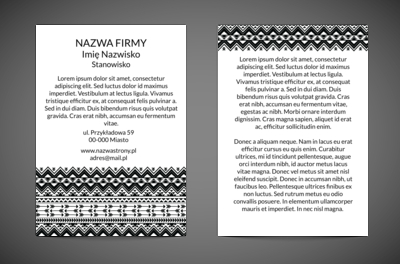 Monochromatycznie i stylowo, Motywy, Uniwersalne - Ulotki Netprint