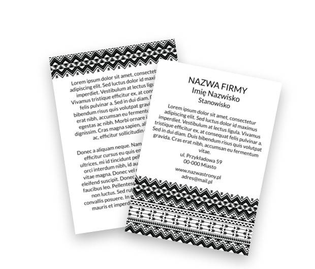 Monochromatycznie i stylowo, Motywy, Uniwersalne - Ulotki Netprint szablony online