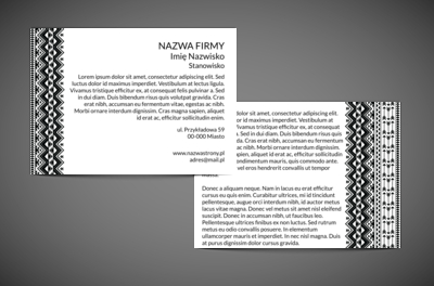 Dużo miejsca na informacje, Motywy, Uniwersalne - Ulotki Netprint