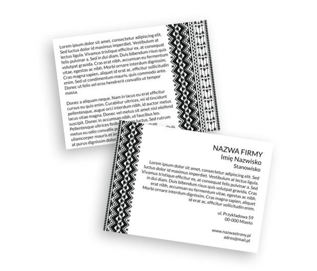Dużo miejsca na informacje, Motywy, Uniwersalne - Ulotki Netprint szablony online