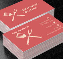 Grillowe akcesoria, Gastronomia, Restauracja - Wizytówki Netprint