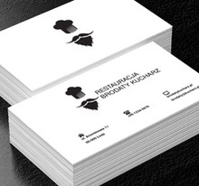 Ciekawa grafika kuchrza, Gastronomia, Restauracja - Wizytówki Netprint