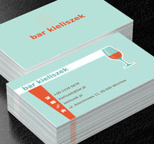 Kieliszek z winem, Gastronomia, Bar - Wizytówki Netprint
