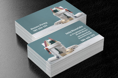 Mały karnet o wielkiej sile przekazu, Budownictwo, Usługi malarskie - Wizytówki Netprint