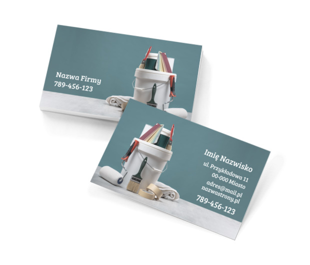 Mały karnet o wielkiej sile przekazu, Budownictwo, Usługi malarskie - Wizytówki Netprint szablony online